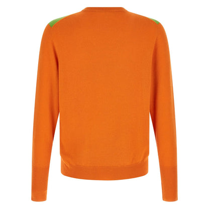 Ballantyne Orange Cashmere Cardigan