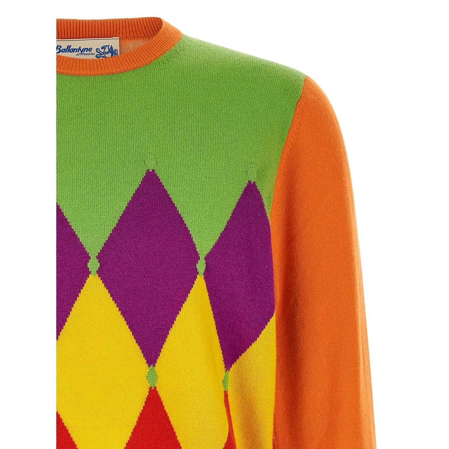Ballantyne Orange Cashmere Cardigan