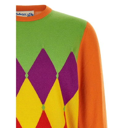 Ballantyne Orange Cashmere Cardigan