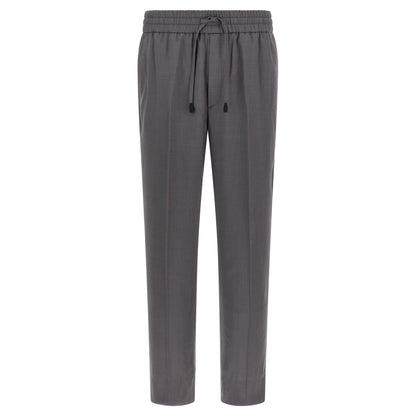 Brioni Gray Wool Casual Pants