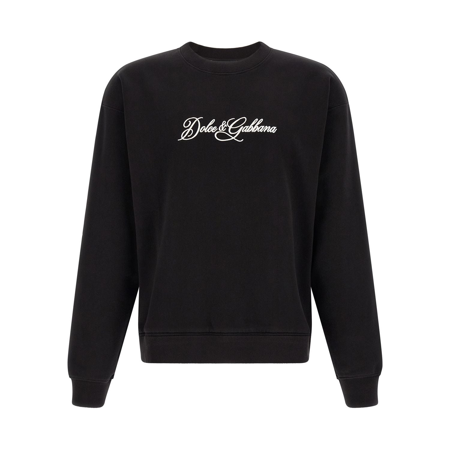 Dolce & Gabbana Black Cotton Sweatshirt
