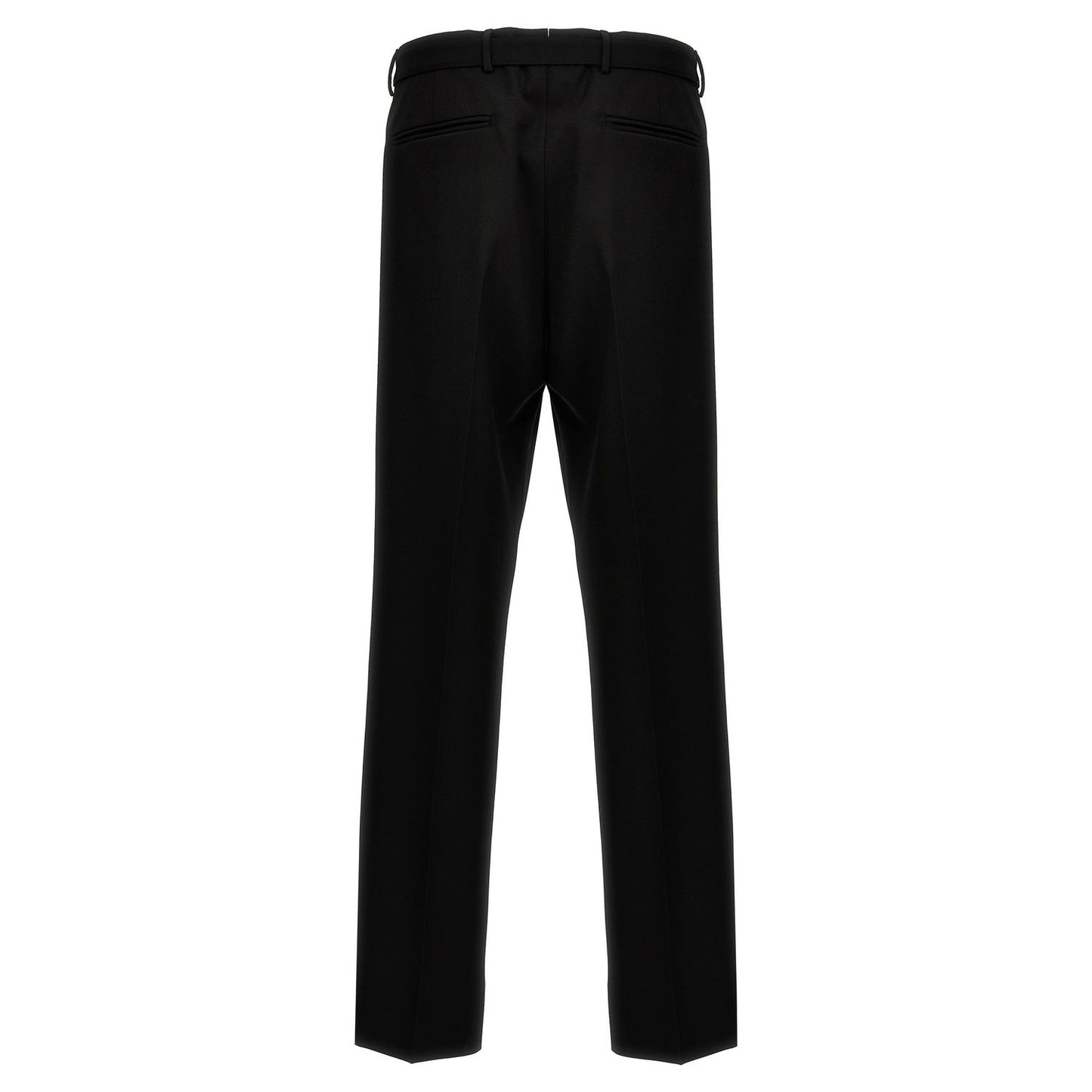 Prada Black Virgin Wool Dress Pants