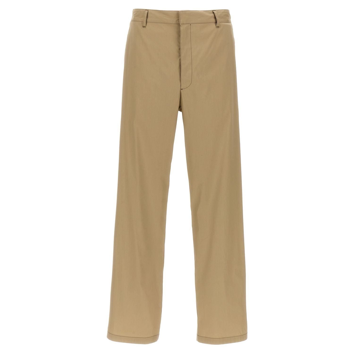 Prada Beige Cotton Casual Pants