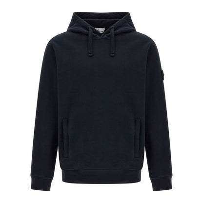 Stone Island Blue Cotton Sweatshirt