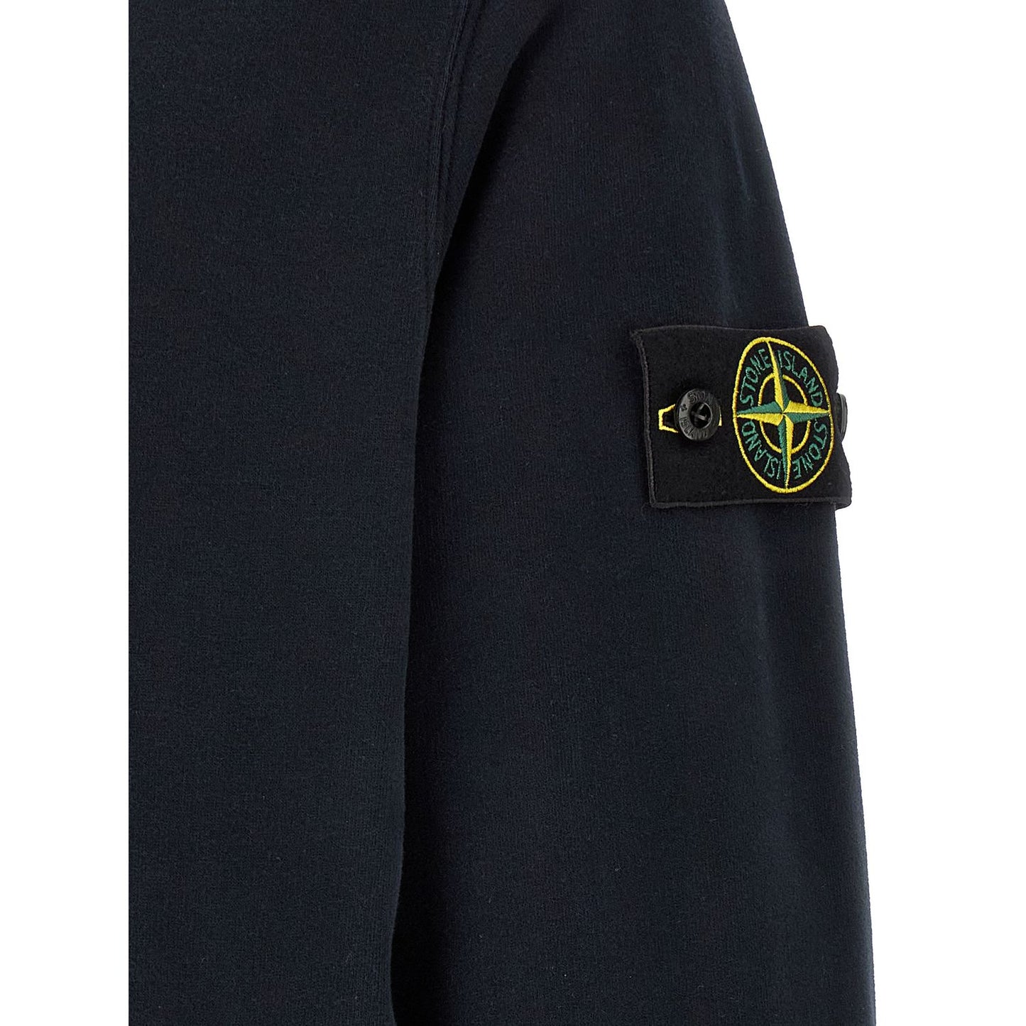 Stone Island Blue Cotton Sweatshirt