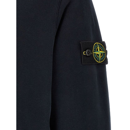 Stone Island Blue Cotton Sweatshirt