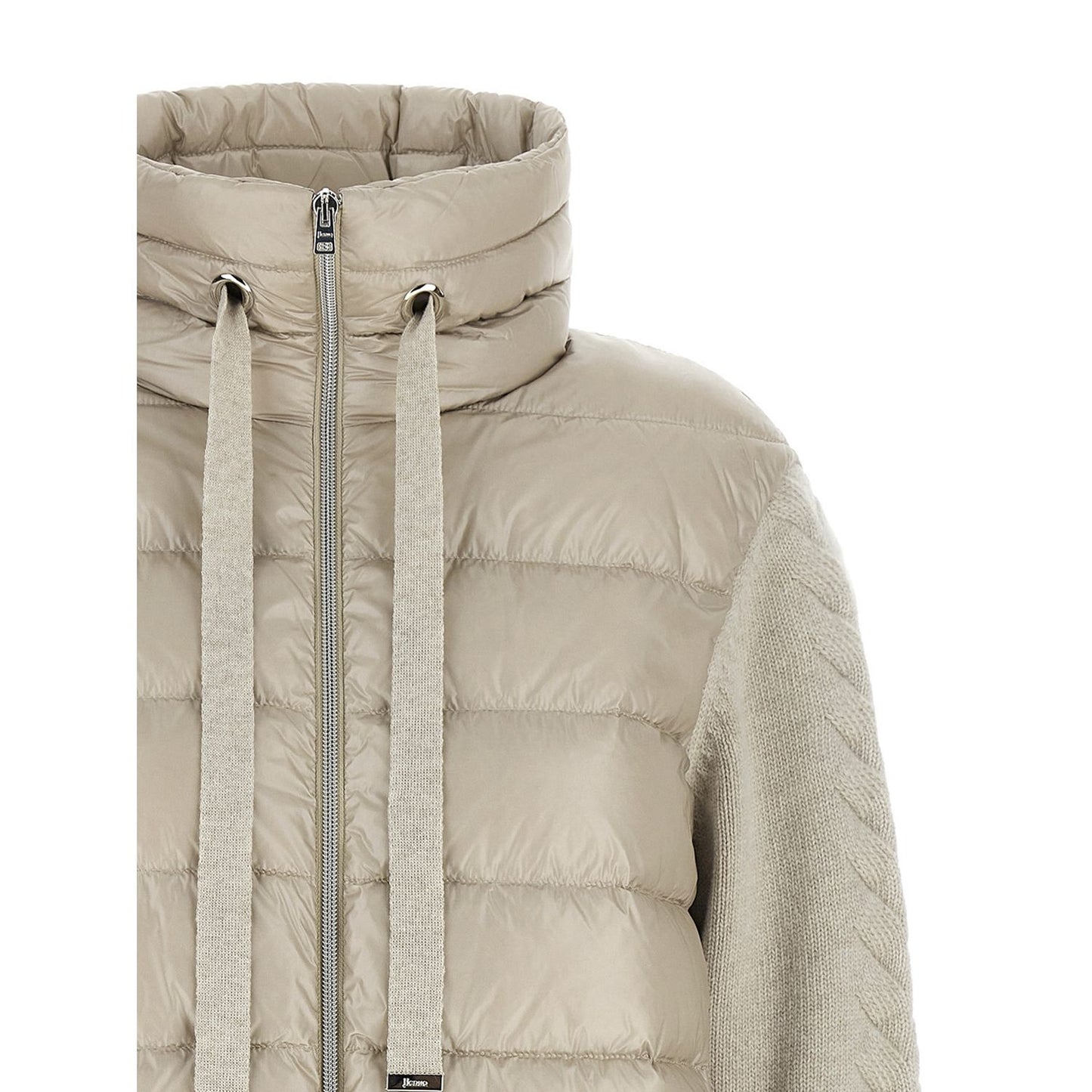 Herno Beige Polyamide Full-Length Jacket