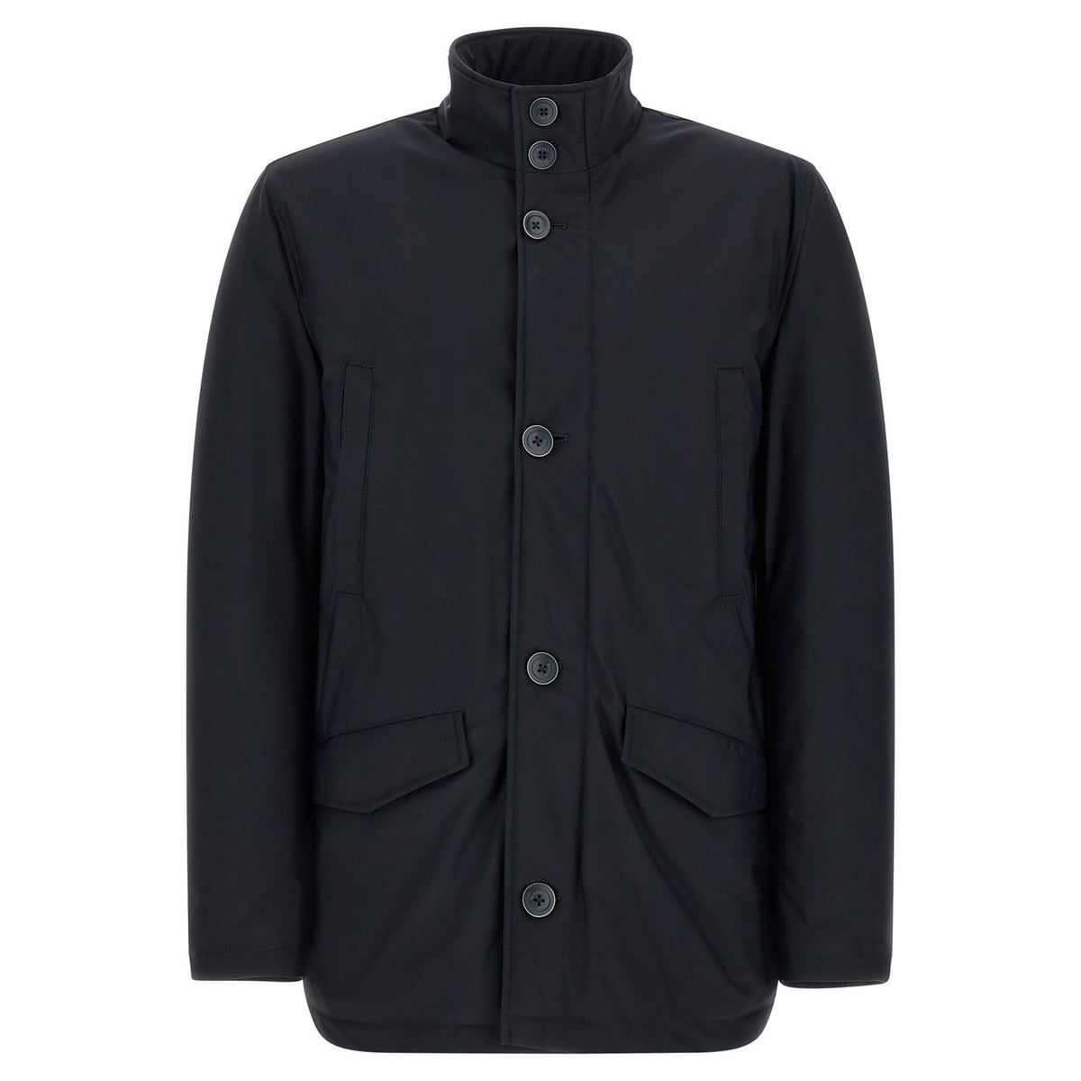 Herno Blue Polyamide Full-Length Jacket