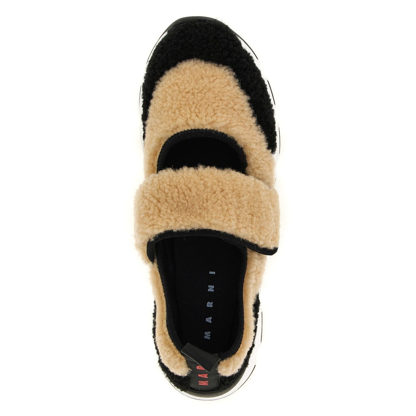 Marni Bicolor Lamb Leather Mary Jane Sneakers