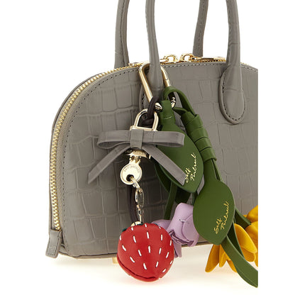 Self-Portrait Gray Cowhide Handbag