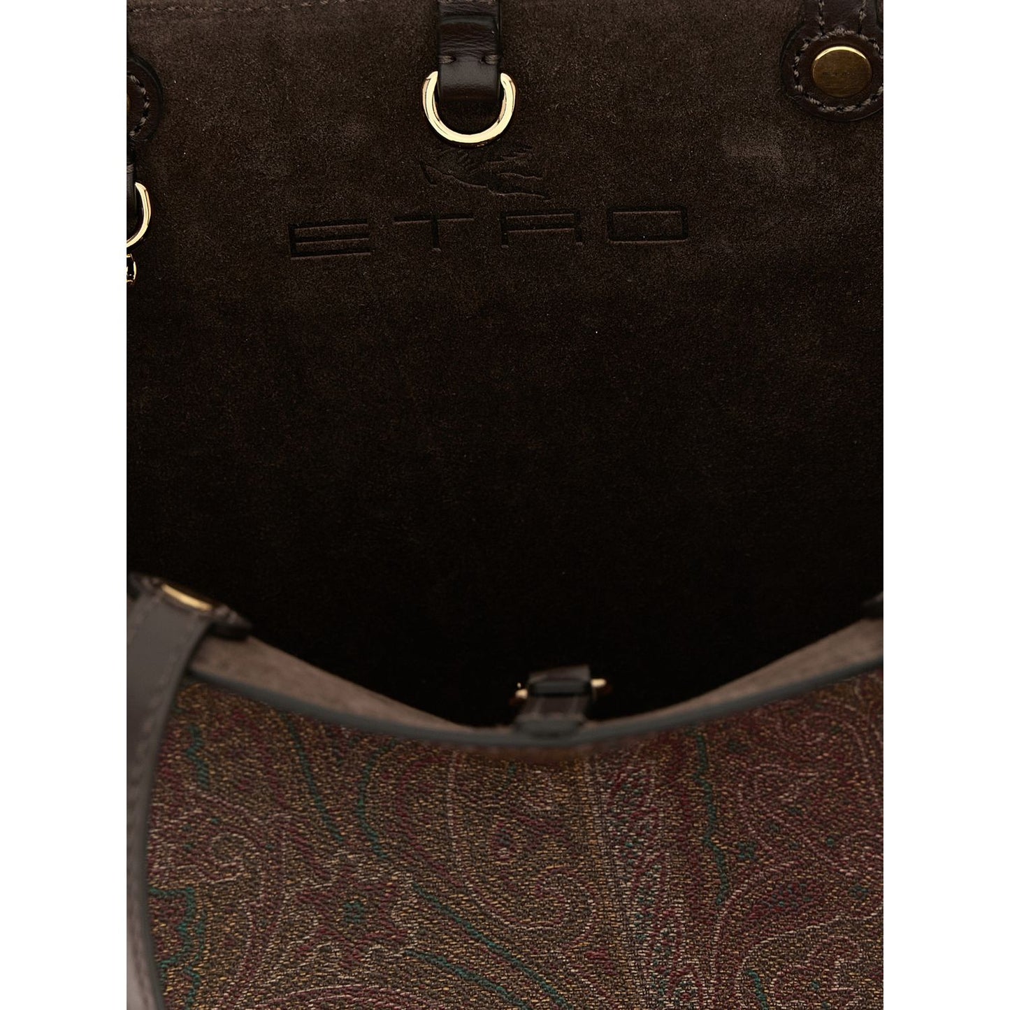 Etro Brown Cotton Tote Bag