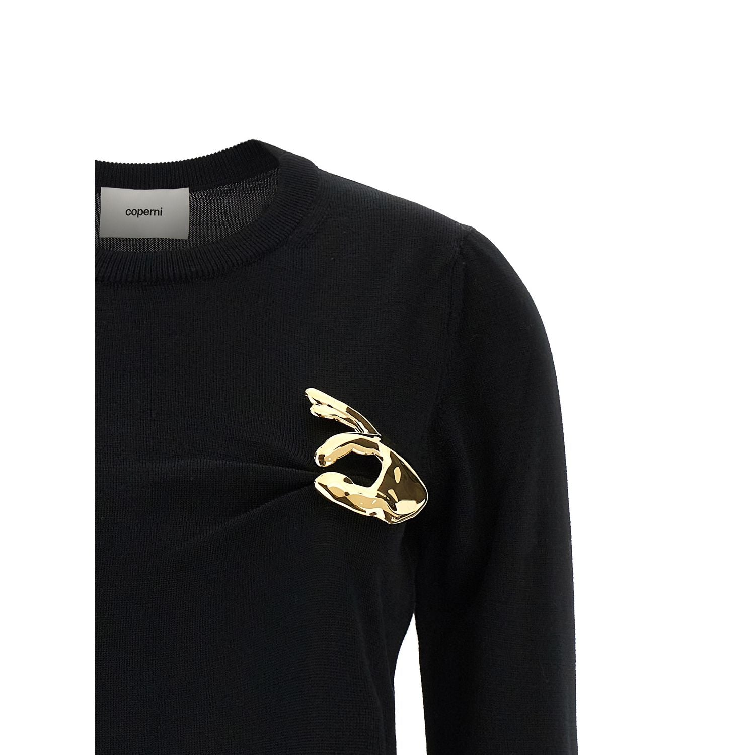 Coperni Black Virgin Wool Cardigan