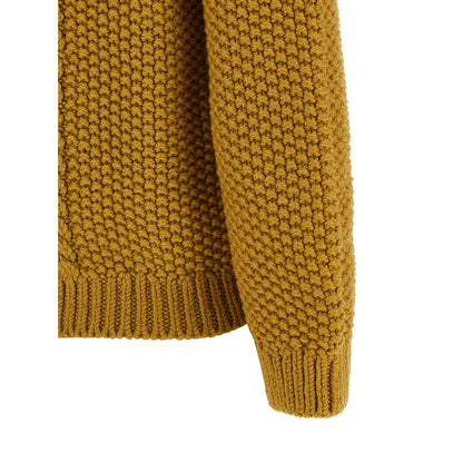 Saint Laurent Bicolor Wool Cardigan