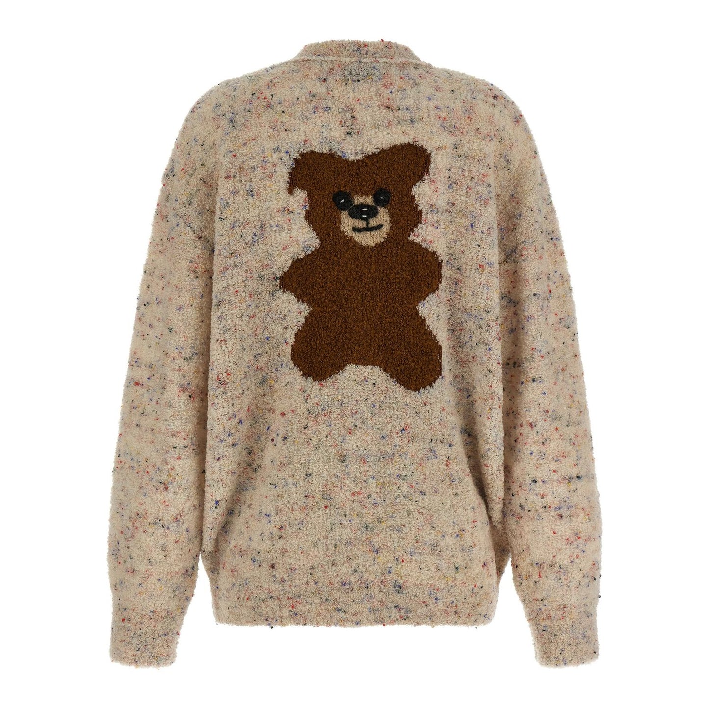 Moschino Beige Virgin Wool Cardigan