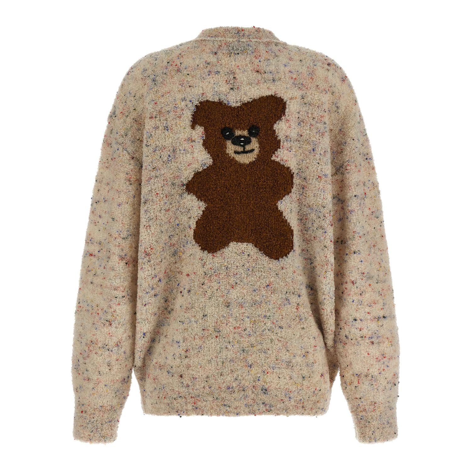 Moschino Beige Virgin Wool Cardigan