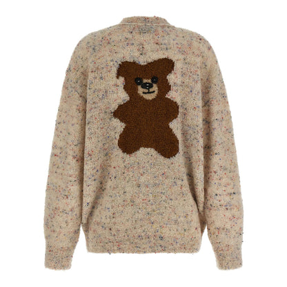 Moschino Beige Virgin Wool Cardigan