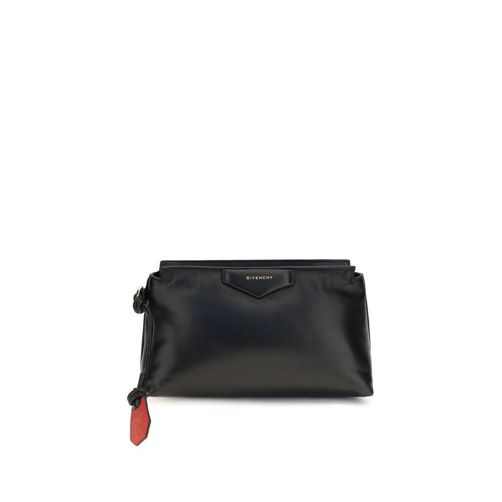 Givenchy Black Lamb Ovis Aries Clutch Bag