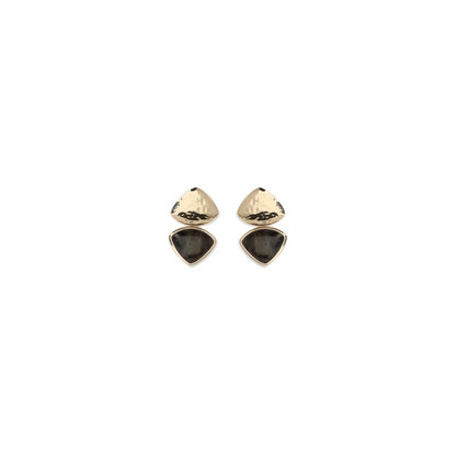 Self-Portrait Gold Brass Earrings