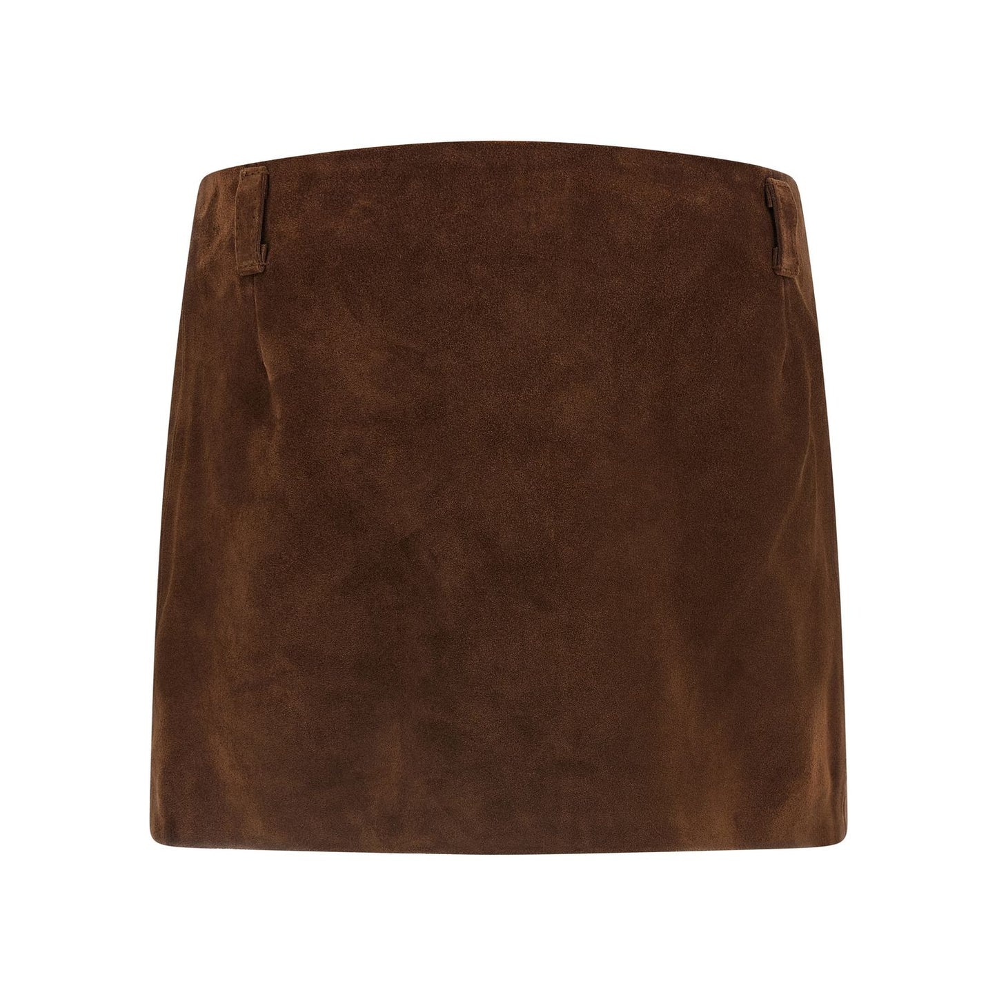 Marni Brown Calfskin Long Skirt