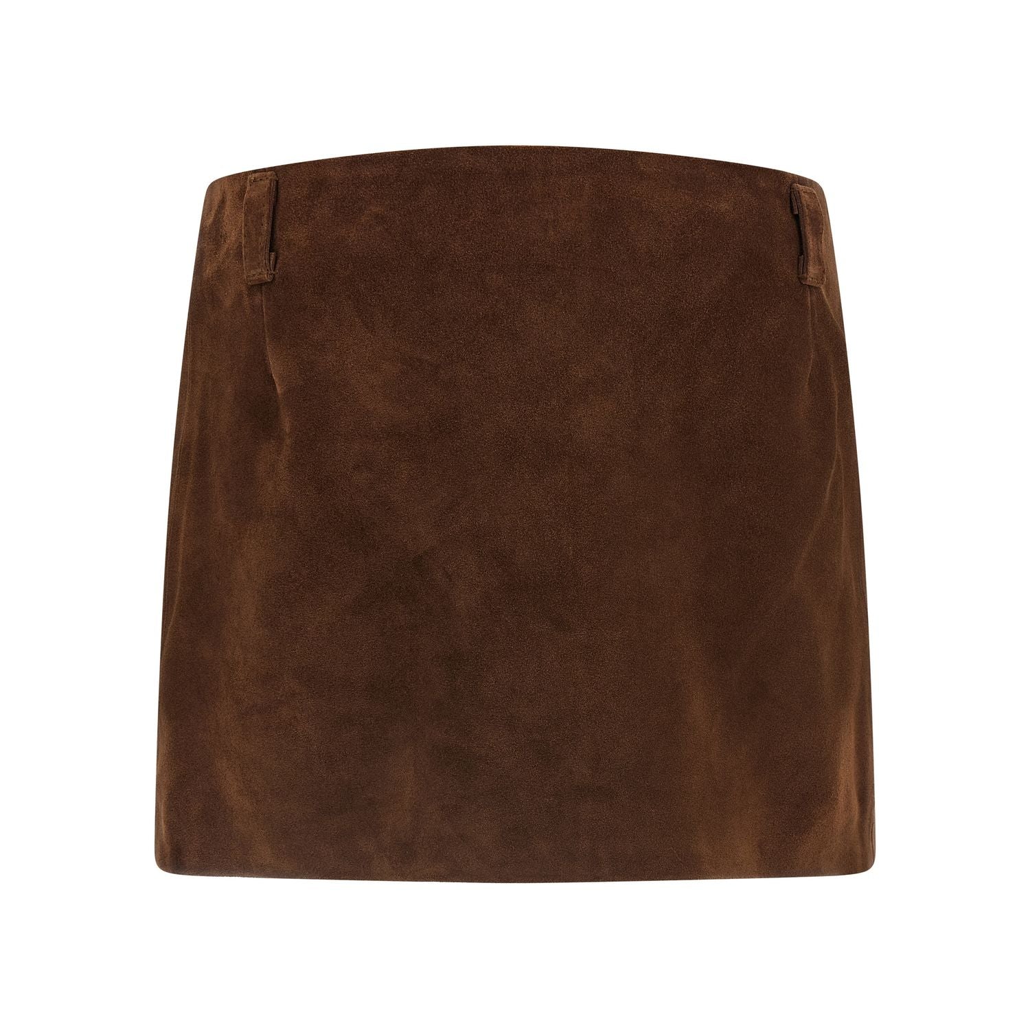 Marni Brown Calfskin Long Skirt