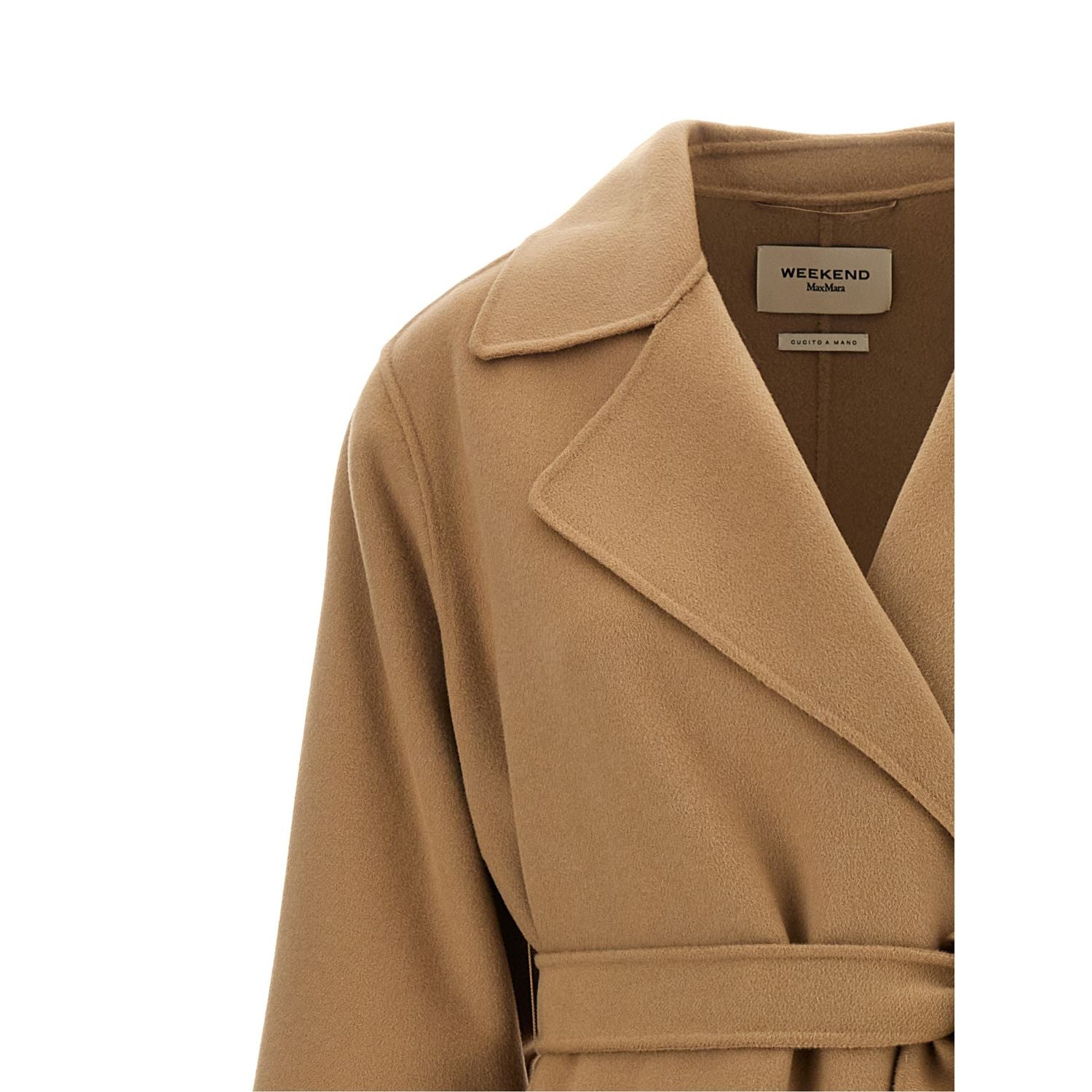 Max Mara Beige Virgin Wool Coat