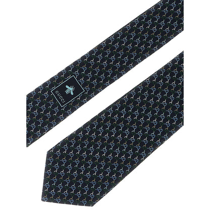 Gucci Blue Silk Tie