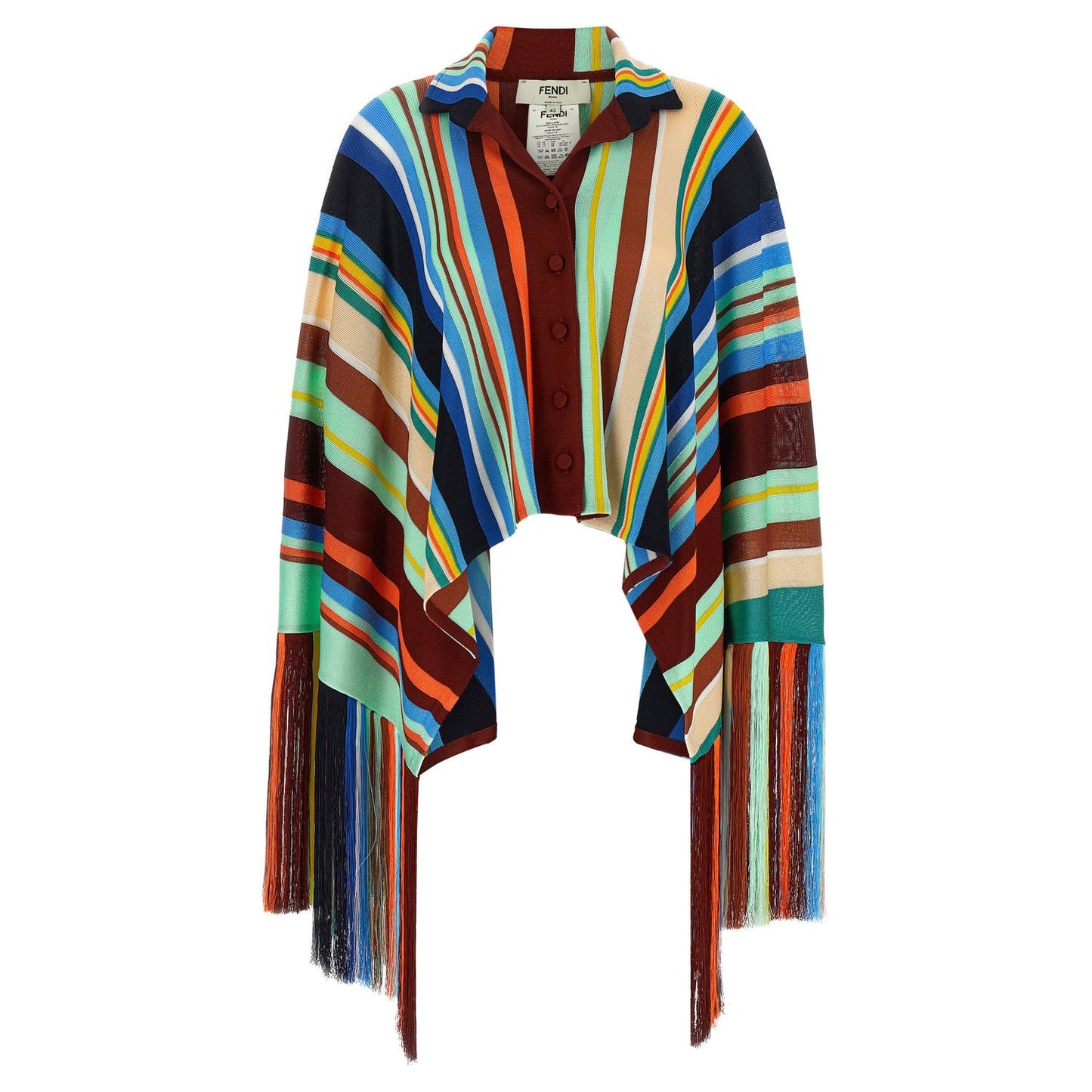 Fendi Multicolor Viscose Coat