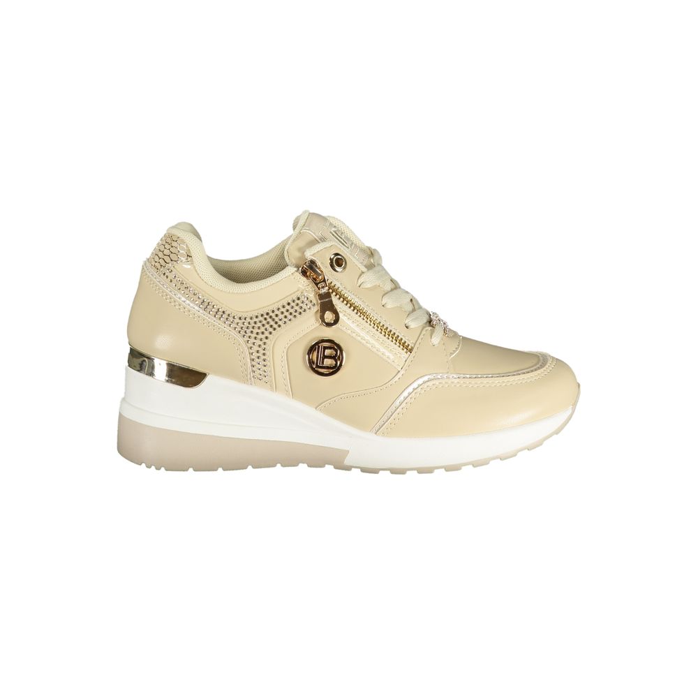 Laura Biagiotti Beige Polyurethane Women's Sneaker