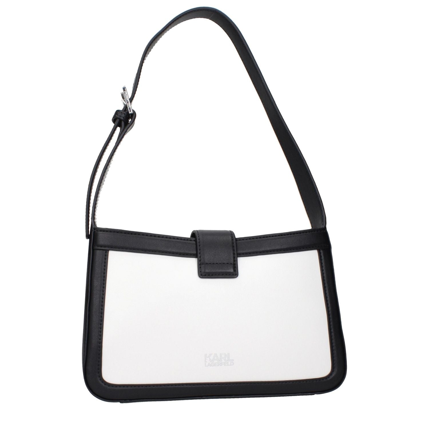 Karl Lagerfeld White Leather Shoulder Bag
