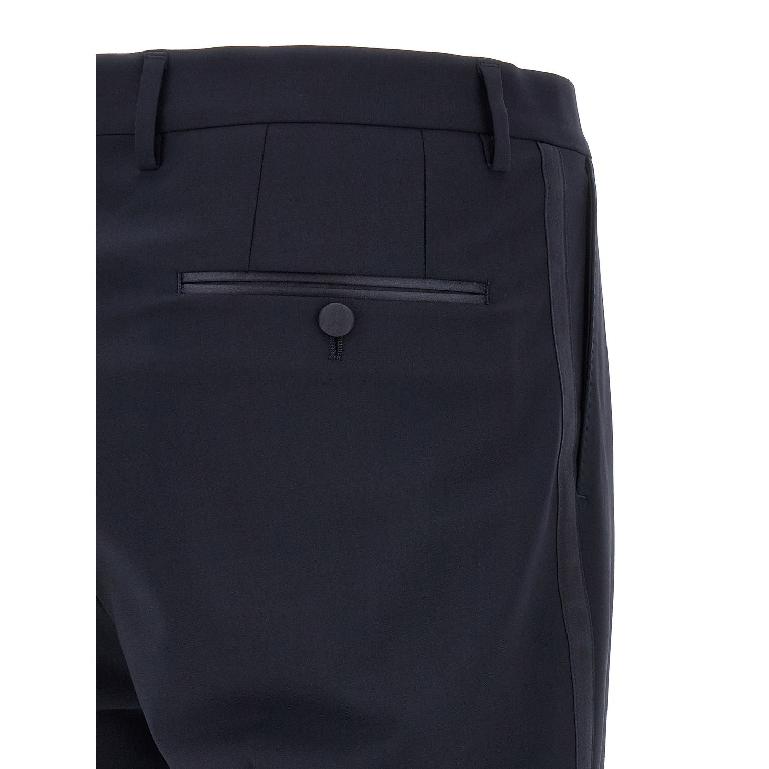 Dolce & Gabbana Blue Virgin Wool Two-Piece Suit