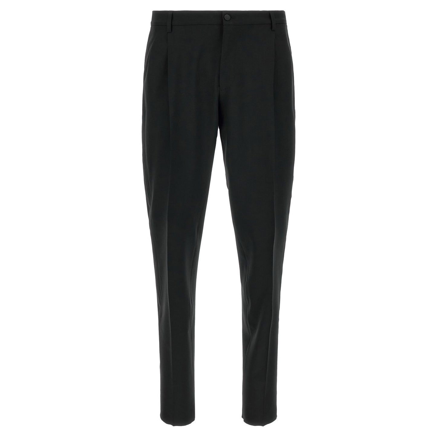 Dolce & Gabbana Black Virgin Wool Two-Piece Suit