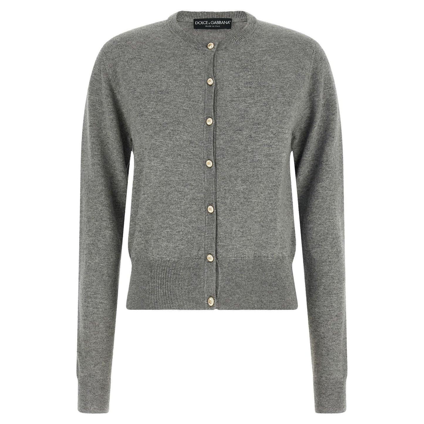 Dolce & Gabbana Gray Cashmere Cardigan