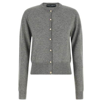 Dolce & Gabbana Gray Cashmere Cardigan