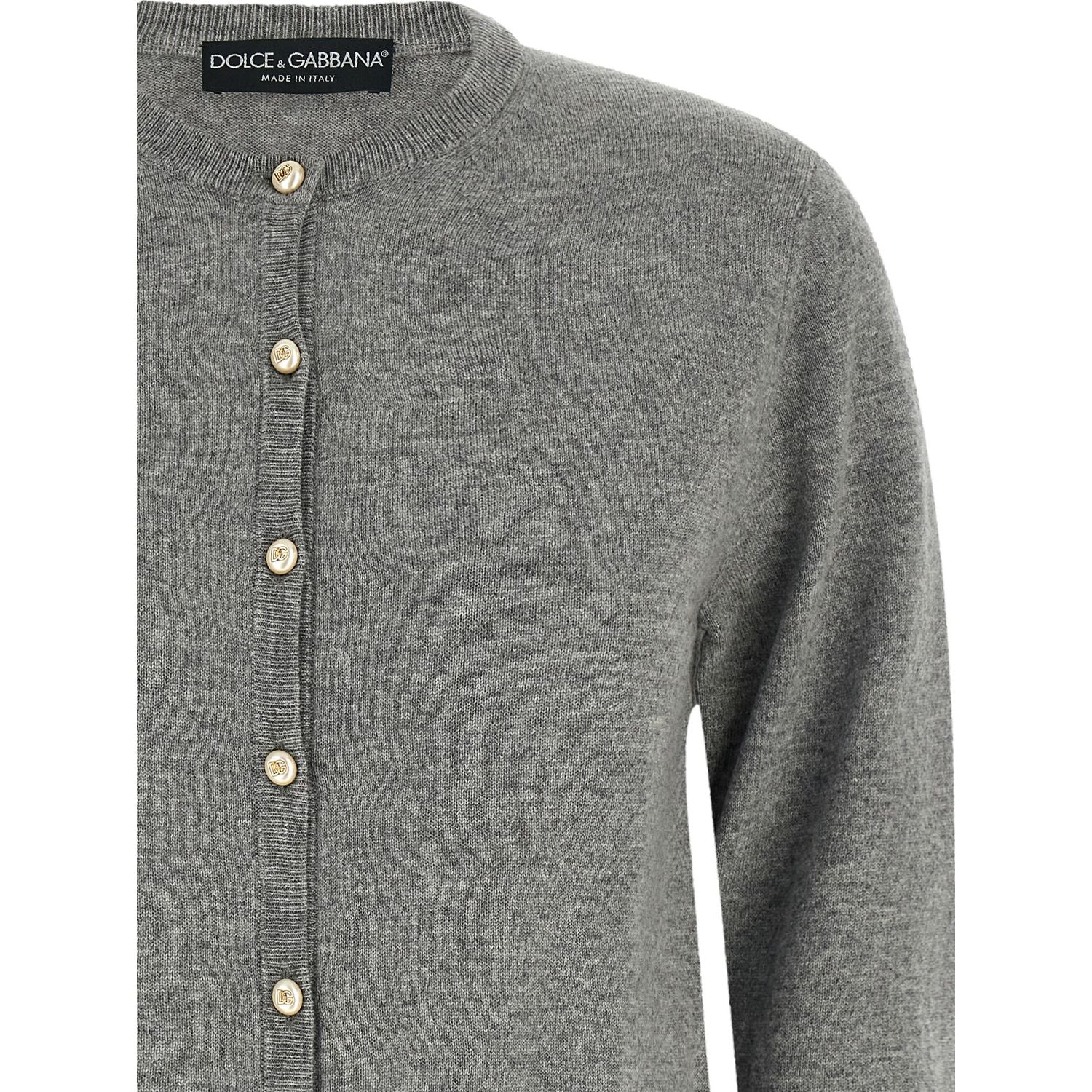 Dolce & Gabbana Gray Cashmere Cardigan