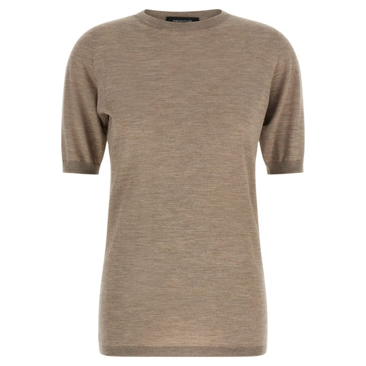 Fabiana Filippi Beige Cashmere Cardigan