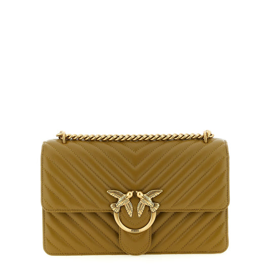 PINKO Bicolor Lambskin Crossbody Bag