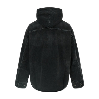 Balenciaga Black Cotton Denim Jacket