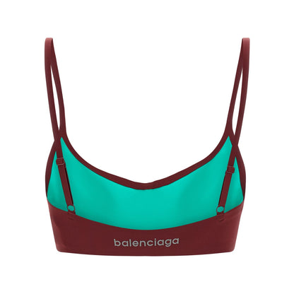 Balenciaga Bordeaux Polyamide Sport Bra