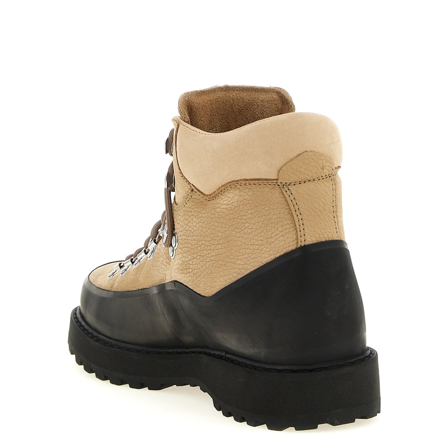 Diemme Beige Cowhide Ankle Boots
