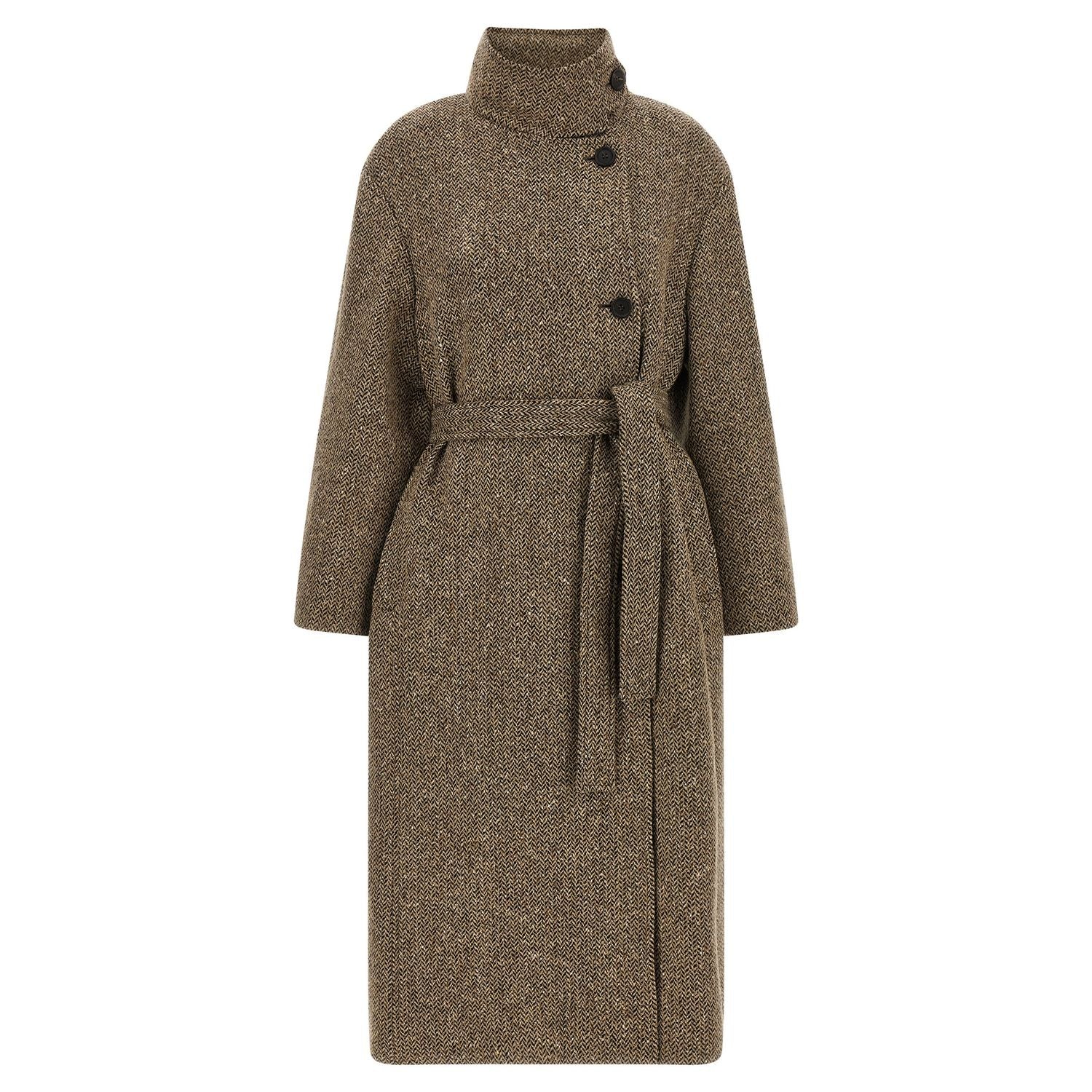 Brunello Cucinelli Brown Virgin Wool Coat