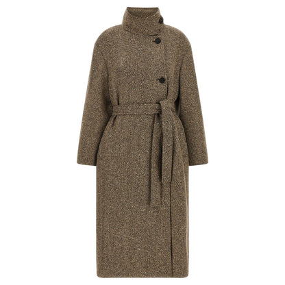 Brunello Cucinelli Brown Virgin Wool Coat