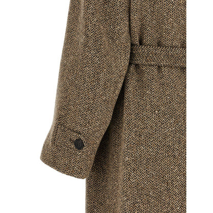 Brunello Cucinelli Brown Virgin Wool Coat