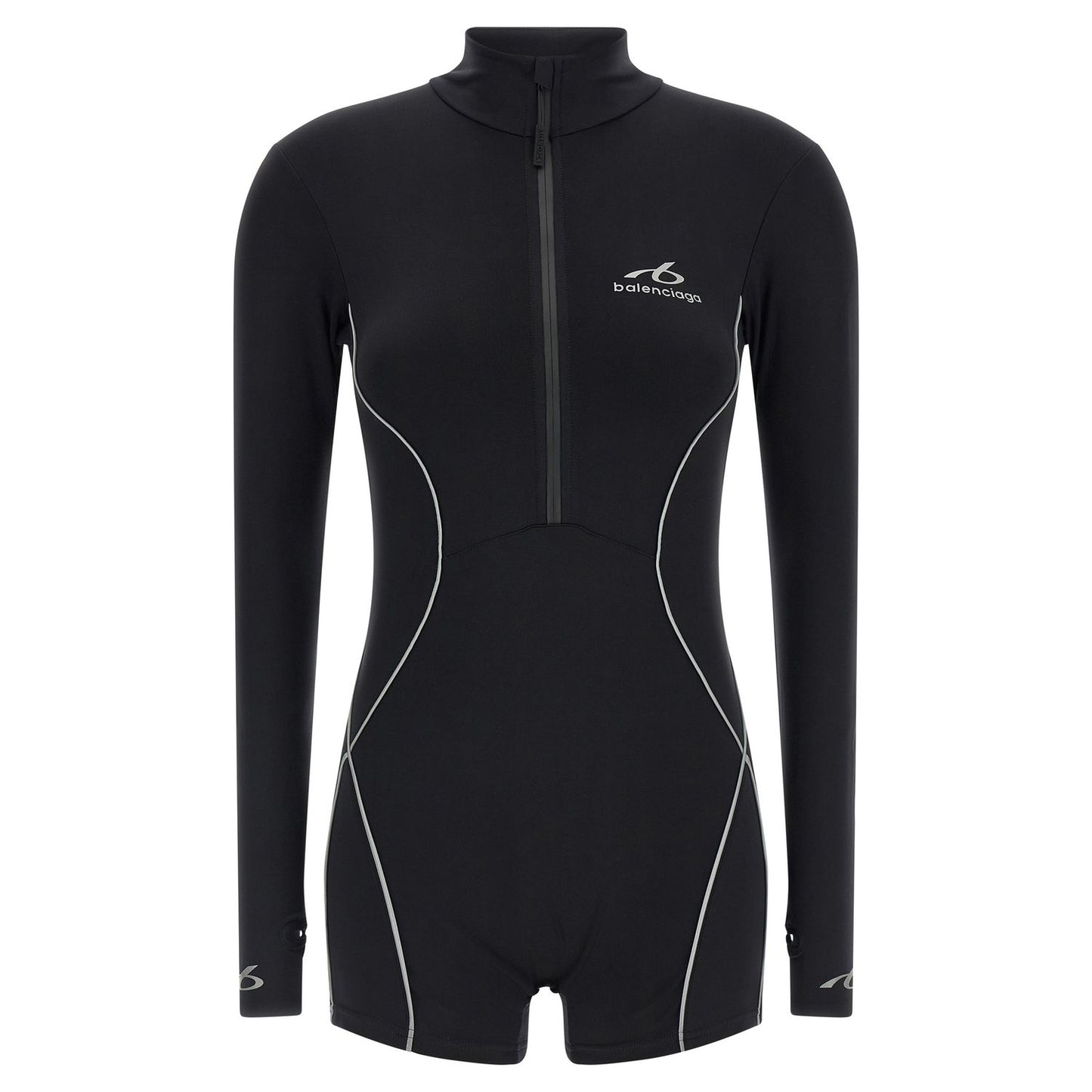 Balenciaga Black Polyamide Bodysuit