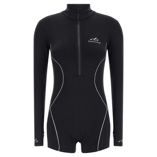 Balenciaga Black Polyamide Bodysuit