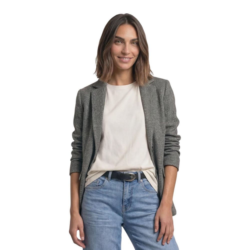 Street One Black Polyester Blazer