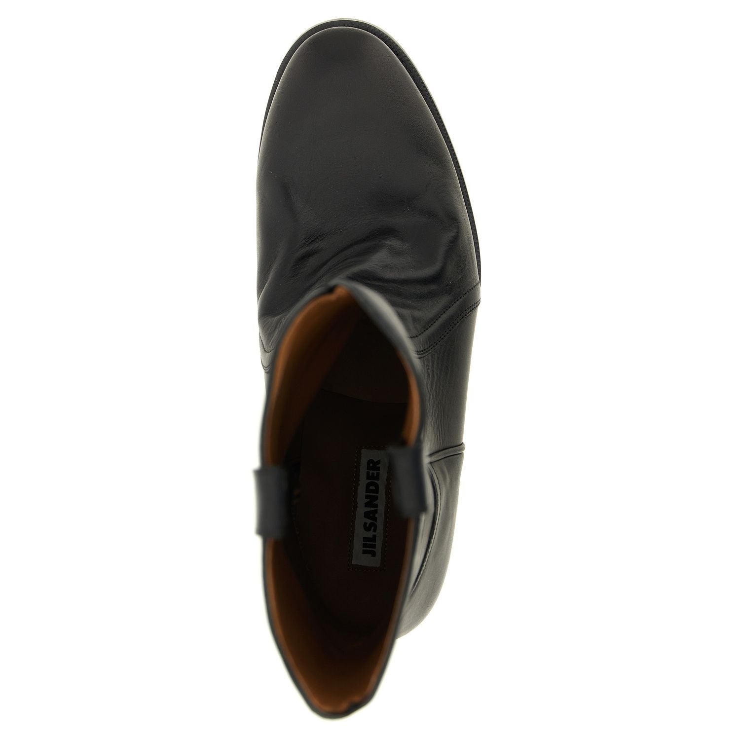 Jil Sander Black Calfskin Over The Knee