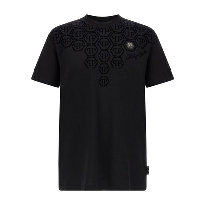 Philipp Plein Black Cotton T-Shirt