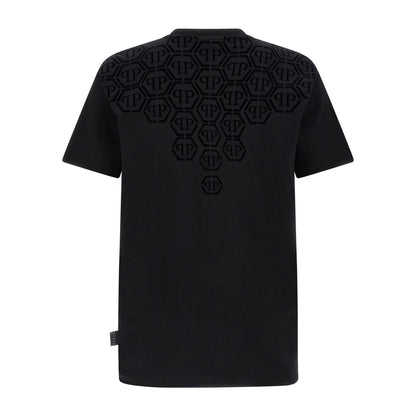 Philipp Plein Black Cotton T-Shirt