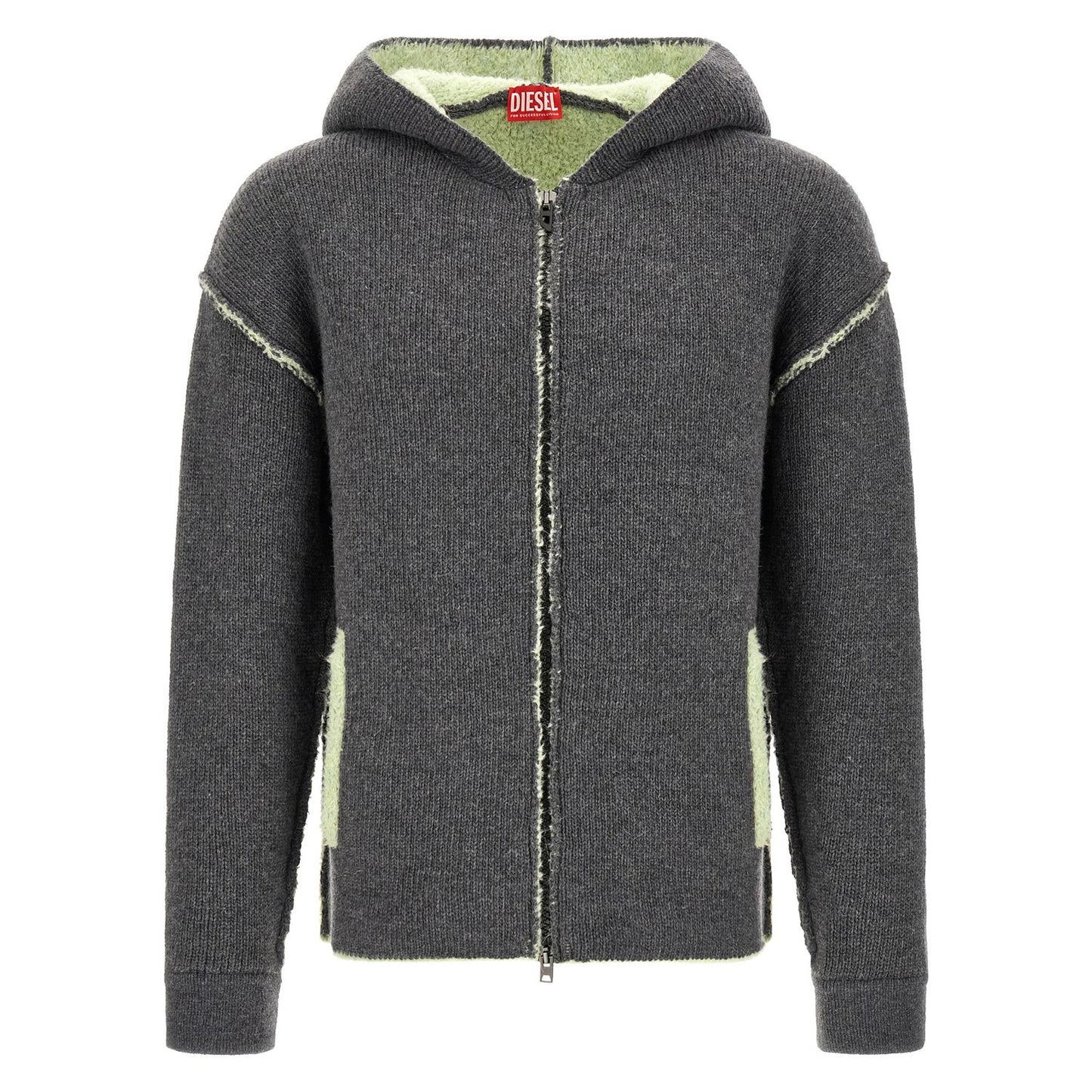 Diesel Gray Wool Sweatshirt