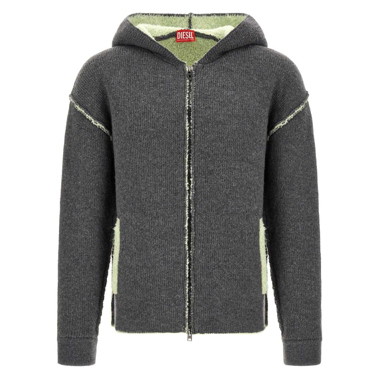 Diesel Gray Wool Sweatshirt